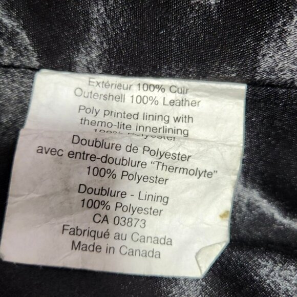 Alaska vintage Button-down Leather Jacket Size Small black - Picture 10 of 11